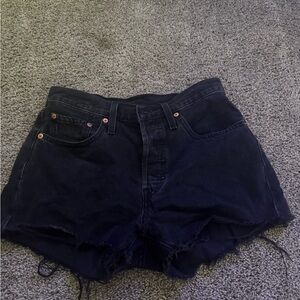 Levi's Women's Black Jean Shorts